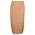 Falda lápiz de punto bicolor en viscosa tostado de Diane Von Furstenberg Castaño Beige Fibra de celulosa  ref.659256