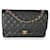 Timeless Chanel Black Quilted Caviar Jumbo Double Flap Bag  Leather  ref.659299