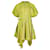 Marques Almeida Vestido assimétrico com cinto em algodão verde  ref.659335