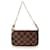 Louis Vuitton Damier Ebene Mini Pochette Accessoires Braun Leder  ref.659363