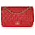 Timeless Chanel Red Quilted Caviar Jumbo Classic Double Flap Bag  Leather  ref.659417