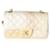 Classique Chanel 22c Mini sac à rabat rectangulaire en cuir d'agneau matelassé dégradé métallisé Chair  ref.659432