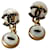 Chanel Aretes Dorado Metal  ref.659697