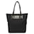 Fendi monogram canvas and leather tote bag in black Silver hardware Cloth  ref.659961