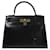 Hermès Kelly Black Leather  ref.660186