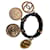 Chanel Armbänder Schwarz Golden Leder Metall  ref.660320
