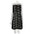Diane Von Furstenberg Vestido DvF Reona de encaje gráfico Negro Crudo  ref.660499