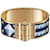 Hermès braccialetto a cerniera "collare per cani" Blu  ref.660667