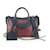 Balenciaga Navy Red Agneau Leather Classic Hardware Striped Outremer City  ref.661131