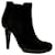 Bottega Veneta Suede ankle boots with elasticated sides Black  ref.661724