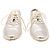 Sneakers Metallic Stringate Con Logo Etro In Pelle Silver - vista 2