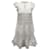 Ulla Johnson Rüschenkleid mit Stehkragen aus weißer Baumwolle  ref.661909