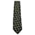 Emporio Armani Cravate en soie imprimée noire et verte  ref.661931