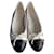 Chanel Ballerina Flats White Leather  ref.662335