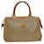 Céline CELINE Macadam Canvas Hand Bag PVC Leather Beige Auth 31582  ref.662555