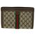 GUCCI Pochette in tela GG Canvas Web Sherry Line Beige Rosso Verde Auth am3107 - vista 2