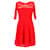Claudie Pierlot robe Red Nylon  ref.662648
