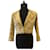 Chanel 11P, 2011 Spring yellow cropped tweed fringe bomber biker short jacket  ref.662765