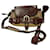 Sac à bandoulière vintage Burberry en cuir et toile Tissu Marron Kaki Chataigne  ref.662778