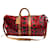 Louis Vuitton Monograma Yayoi Kusama Keepall Bandouliere Brown Red Leather  ref.663130