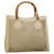 GUCCI Bamboo Hand Bag Suede Leather Beige Auth am3118 Suecia  ref.663167