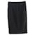 Chanel falda recta negra T.34 Negro Poliéster  ref.663275