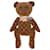 Exceptional Louis Vuitton "DouDou" teddy bear in soft beige and brown monogram fabric Cloth  ref.663326
