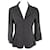 Chanel zipped jacket Grey Dark grey Silk Wool  ref.663347