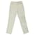 CHANEL P TROUSERS17795 38 M IN WHITE COTTON TWEED WHITE COTTON TROUSERS PANTS  ref.663488