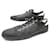 LOUIS VUITTON sneakers SCARPE DAMIER GRAFITE TELA 10 44 SCARPE DA SNEAKERS Nero Pelle  ref.663540