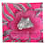 Hermès NEW HERMES BAOBAB CAT ARDMORE ARTISTS CARRE SCARF 90 CM SILK SILK SCARF Pink  ref.663638