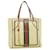 GUCCI Web Sherry Line print Tote Bag Vinyl Beige Red Green Auth 31591  ref.664319
