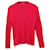 Burberry Roter Baumwollpullover mit Zopfmuster