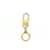 Louis Vuitton Pochette Extender Key Ring Gold White gold  ref.664677