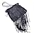 Chanel Limited Edition Resort 2011 Black Leather Fringe Mesh Tote Bag Nylon  ref.664741