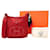 Hermès Hermes Red Clemence Leather Evelyne III PHW con Twilly Rosso Pelle  ref.664758