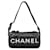 *CHANEL Sportline Mini Drum Cocomark Shoulder Bag Semi-Shoulder Shoulder Bag Black White Rubber  ref.665409