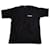 camiseta balenciaga negra Negro Algodón  ref.665530