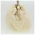 CHANEL Borsa a mano in tweed Bianco CC Auth bs2221 - vista 4