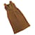 Chanel  Sheepskin Dress Brown  ref.666563