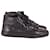 Zapatillas altas Balenciaga Arena de piel de cordero negra Negro Cuero  ref.666564