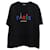 Balenciaga Paris Love Vintage Kurzarm-T-Shirt aus schwarzer Baumwolle  ref.666824