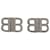 Balenciaga BB 2.0 Boucles d'oreilles XS en Laiton Argenté Avec Strass Métallisé  ref.667617
