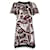 Marc Jacobs Tropical Print Shift Dress in Maroon Cotton Brown Red  ref.667639