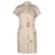 Céline Celine Trenchcoat-Kleid mit kurzen Ärmeln aus beiger Baumwolle  ref.667658