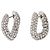 Balenciaga Pendientes Loop XXS de latón brillante plateado