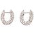 Balenciaga Pendientes Loop XXS de latón brillante plateado - vista 2