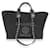 Chanel Black Canvas Pearl Large Deauville Tote  Cloth  ref.667766