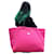 Louis Vuitton XL Fuchsia Pink Scuba Neverfull GM Neopren-Einkaufstasche Leder  ref.667783