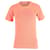 Victoria Beckham Ribbed Knit T-shirt in Coral Orange Cotton  ref.667824